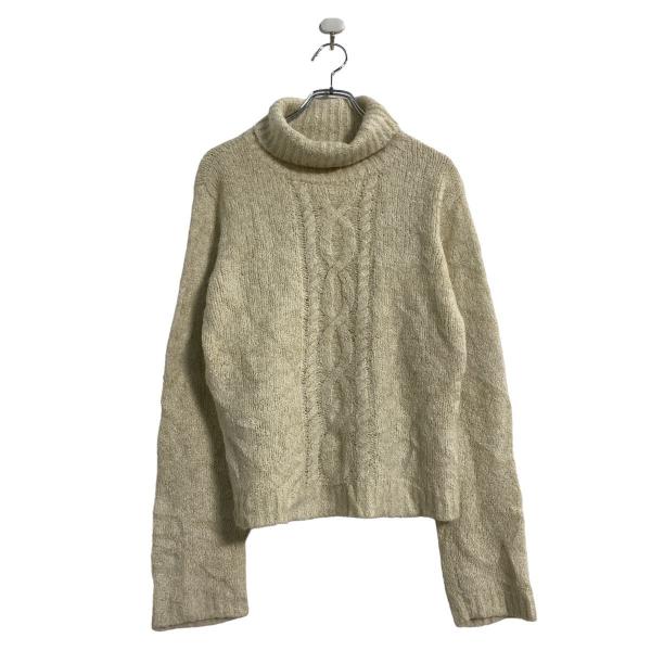 style woman アクリル混 ニット セーター レディース XL オフホワイト タートルネック...