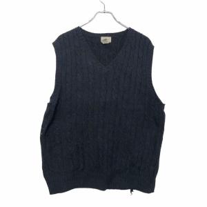 L.L.Bean ナイロン ベスト XLサイズ エルエルビーン Vネック ネイビー