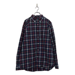 TOMMY HILFIGER 長袖 チェック シャツ トミーヒルフィガー ネイビー レッド ホワイト 古着卸 アメリカ仕入 a604-5752