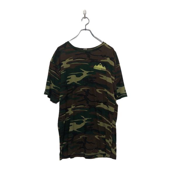 CODE FIVE 半袖 プリント Tシャツ L カモフラ バックプリント クルーネック 古着卸 ア...