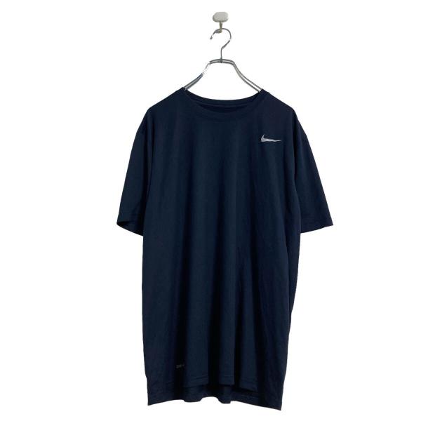 NIKE 半袖 ロゴ Tシャツ XL ネイビー ドライフィット ビッグサイズ クルーネック 古着卸 ...