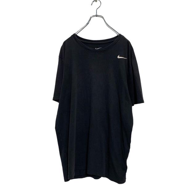 NIKE 半袖 ロゴTシャツ XL ブラック ナイキ クルーネック ドライフィット ワンポイントロゴ...