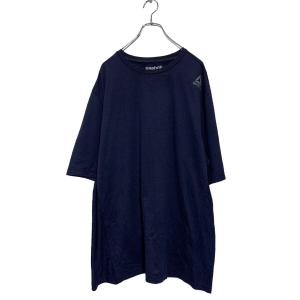 Reebok 半袖 ロゴTシャツ 2XL ネイビー リーボック ビッグサイズ クルーネック ワンポイントロゴ 古着卸 アメリカ仕入 a605-5987