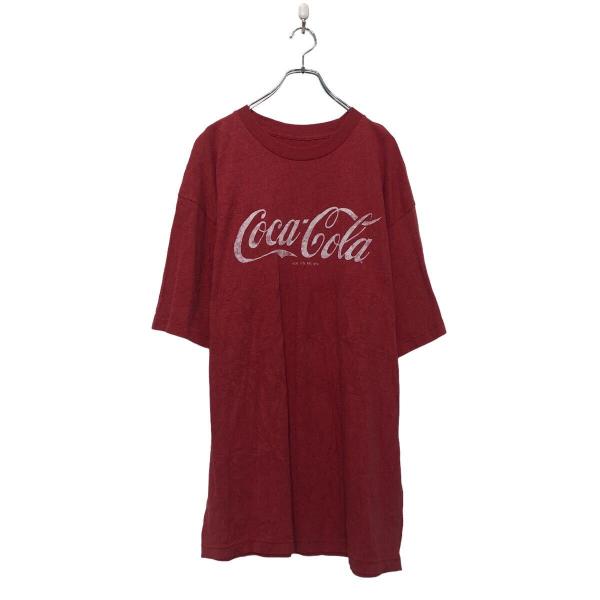 Coca-Cola 半袖 プリント Tシャツ コカコーラ 2XLT レッド ビッグサイズクルーネック...
