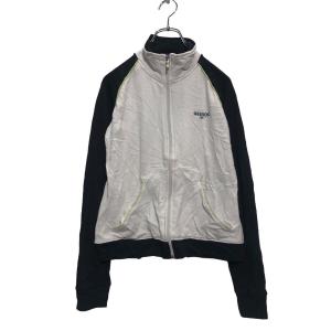 Reebok ジップアップ スウェット トレーナー M 140〜 キッズ ホワイト ブラック リーボック 裏パイル 古着卸 アメリカ仕入 a606-5289
