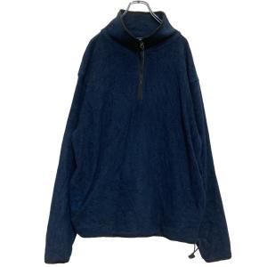 Croft&barrow フリース ジャケット XL ネイビー ビッグサイズ ハーフ 