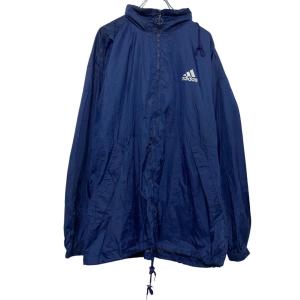 adidas ナイロンジャケット XL ブラック アディダス ジップアップ