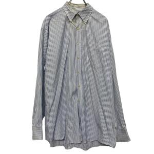 TOMMY HILFIGER 長袖 ストライプ シャツ トミーヒルフィガー XL マルチカラー ボタンダウン ビッグサイズ 古着卸 アメリカ仕入 a610-6661