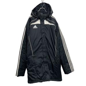 adidas ベンチコート L ブラック アディダス フード スポーツ 古着卸