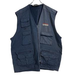 L.L.Bean ナイロン ベスト XLサイズ エルエルビーン Vネック ネイビー