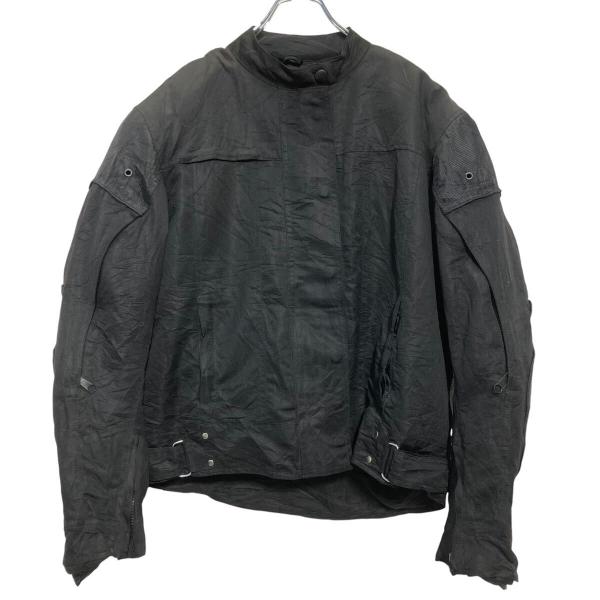 SPYKE モーターサイクルジャケット XL〜 ブラック ビッグサイズ バイク レーシング ライダー...