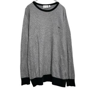 LACOSTE ニット セーター M ホワイト プルオーバー ラコステ クルーネック 古着卸 アメリカ仕入 a703-5421