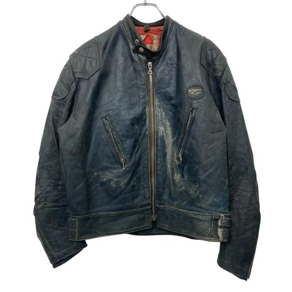 Lewis Leathers ライダースジャケット Lサイズ ネイビー ルイスレザー ファントム 7...