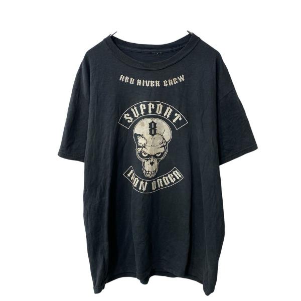 IRON ORDER MC 半袖 プリントTシャツ XL ブラック モーターサイクルクラブ バックプ...