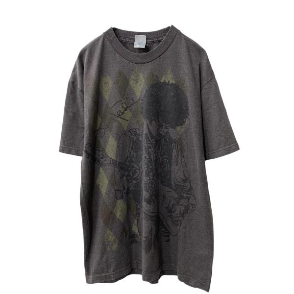 AAA Jimi Hendrix 半袖 プリントTシャツ L グレージュ ジミヘンドリックス ギタリ...