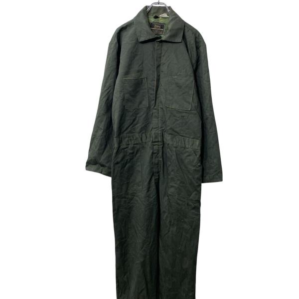 Sears 長袖つなぎ W38 オリーブ シアーズ 70's〜 スコービルジップ USA製 ワークウ...