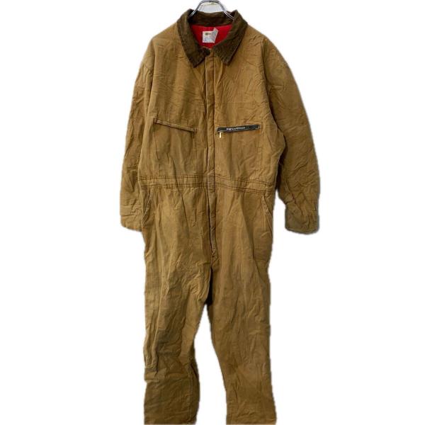 Key 中綿 ダック 長袖つなぎ W46 ブラウン キー USA製 TALONジップ ワークウェア ...