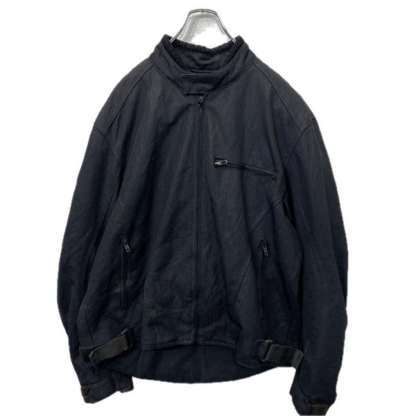 RIVER ROAD モーターサイクルジャケット 2XL ブラック バイク ライディング アウター ...