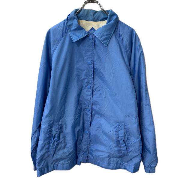 Current Seen ナイロンジャケット L ライトブルー スナップボタン 無地 ラグラン アウ...