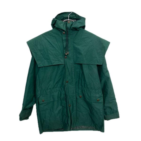 Driza-Bone マウンテンパーカー S グリーン ジップアップ スナップボタン アウトドア ド...