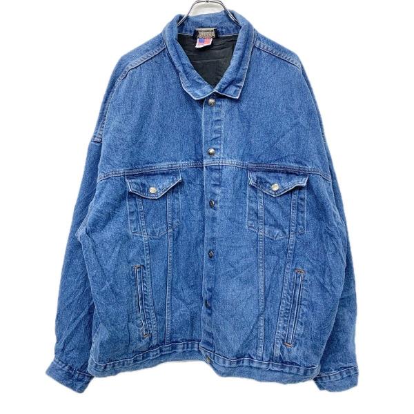 USA製 AUTHENTIC NRA デニムジャケット 3XL ブルー系 オーセンティックエヌアール...