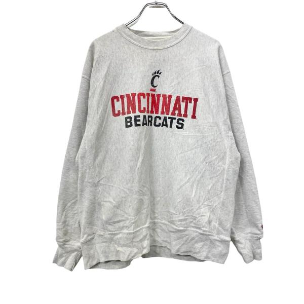 00s メキシコ製 Champion REVESRSE WEAVE プリントスウェット トレーナー ...