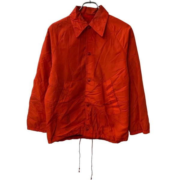 Bojax コーチジャケット L オレンジ スナップボタン ドローコード ラグラン スポーティー ア...