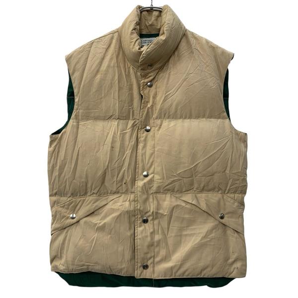 80s〜 PenField ダウンベスト M ベージュ ペンフィールド スナップボタン ダウンフェザ...