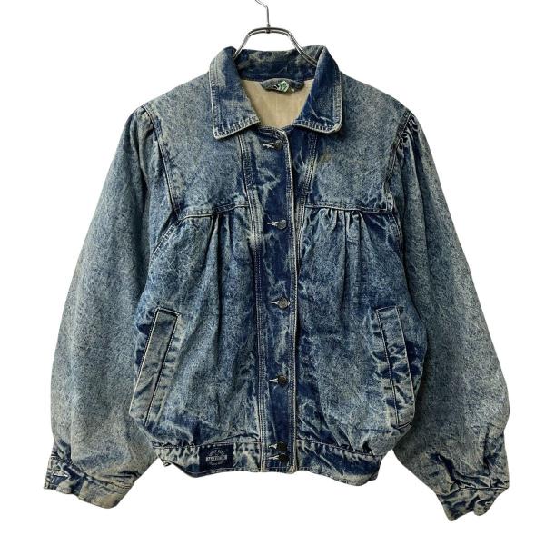 MATITTE デニムジャケット レディース M インディゴブルー ボタン 胸ポケット コットン ア...