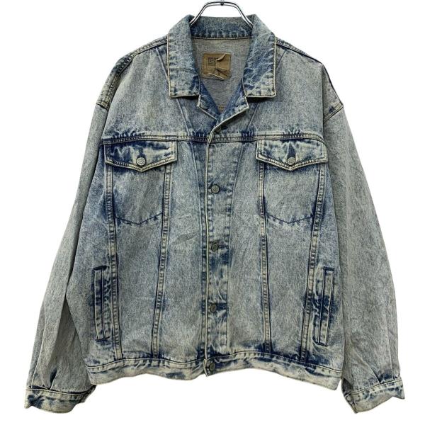 90s〜 GAP DENIM デニムジャケット MEDIUM ライトブルー ギャップデニム ボタン ...