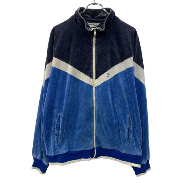 90s USA製 Pierre cardin フリース ジャージ XL ブルー ピエールカルダン ジ...