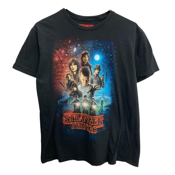 STRANGER THINGS 半袖 ムービー Tシャツ L ブラック ストレンジャーシングス ムー...