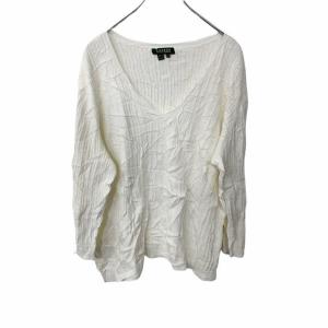 RALPH LAUREN Vネックニット 3Xサ...の商品画像