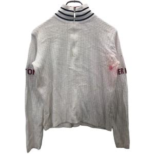TOMMYHILFIGER ハーフジップセーター Sサイズ トミーヒルフィガー ホワイト レディース 古着卸 アメリカ仕入 t2210-3245