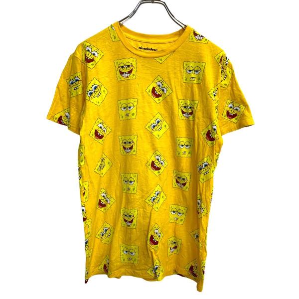 nickelodeon 半袖 キャラクター Tシャツ Mサイズ ニコロデオン スポンジボブ イエロー...