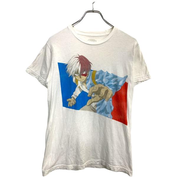 MYHERO ACADEMIA 半袖 キャラクターTシャツ S 僕のヒーローアカデミア ホワイト コ...