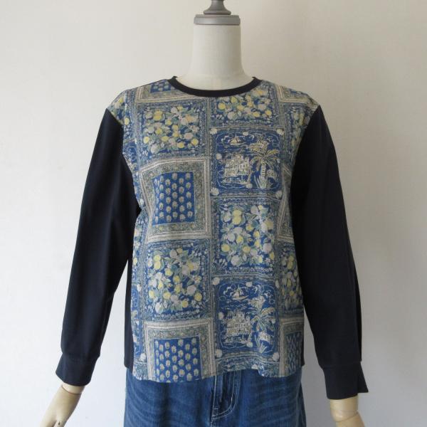 異素材コンビカットソープルオーバー（ディセット）