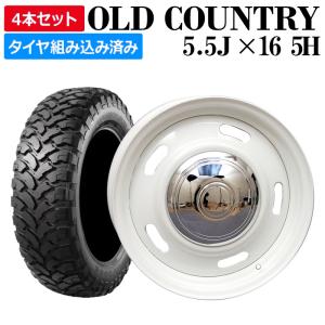 ジムニー ホイール 16インチ オールドカントリー 4本 タイヤ付き