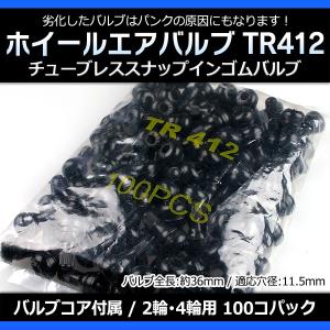 チューブレスバルブ エアバルブ tr413 100個 セット 車 タイヤ バルブ