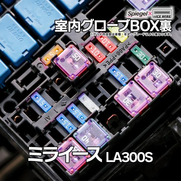 ヒューズ ミライース LA300S Spiegel X ICE FUSE 室内グローブBOX裏 ダイ...