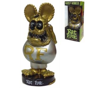 ラットフィンク FUNKO ボビングヘッド (メタリックゴールド) 首振り人形 ボブルヘッド フィギュア RatFink  エド・ロス グッズ｜vs66ctn