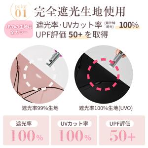 フリル傘 日傘 完全遮光 折りたたみ傘 100...の詳細画像3