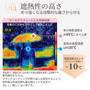 フリル傘 日傘 完全遮光 折りたたみ傘 100...の詳細画像5