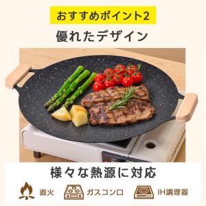 マルチグリドル 鉄板 IH対応 収納バッグ付き...の詳細画像5