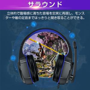 有線 ヘッドホン 音楽・映画観賞用 ゲーミング...の詳細画像4