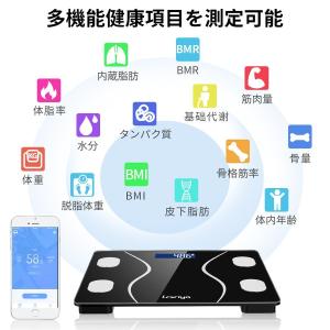 体重計 体組成計 スマホ連動 体脂肪計 日本語...の詳細画像3
