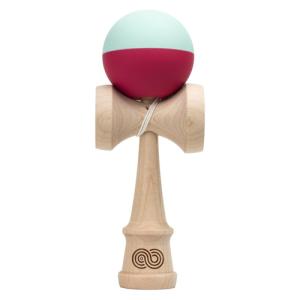 【送料無料】けん玉　KENDAMA USA　KZN623　KAIZEN2.0 改善2.0　ハーフスプリット　メイプル　シルク　マット　ミント×レッド｜vsbigfield