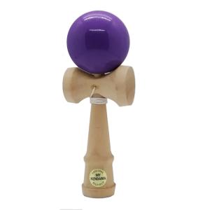 【送料無料(定形外発送)】けん玉　MY-KENDAMA　オリジナル　MKS-02　SolidColor　ソリッドカラー　紫色　パープル　自然木　初心者向け｜vsbigfield