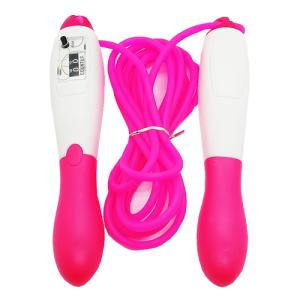 【送料無料(定形外発送)】なわとび　ジャンプロープ　JUMP ROPE　カウンター付き　桃色　ピンク｜vsbigfield