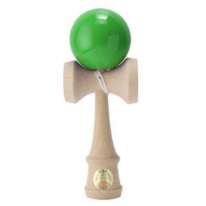 けん玉 日本けん玉協会認定 競技用けん玉 山形工房 大空 ソリッドカラー ロゴ入り 緑色 グリーン